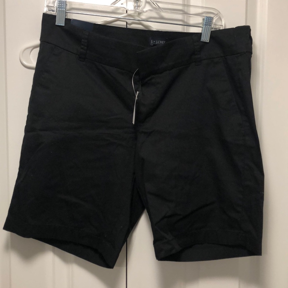 NWT J. Crew Black Chino Shorts 9” - Sz 10